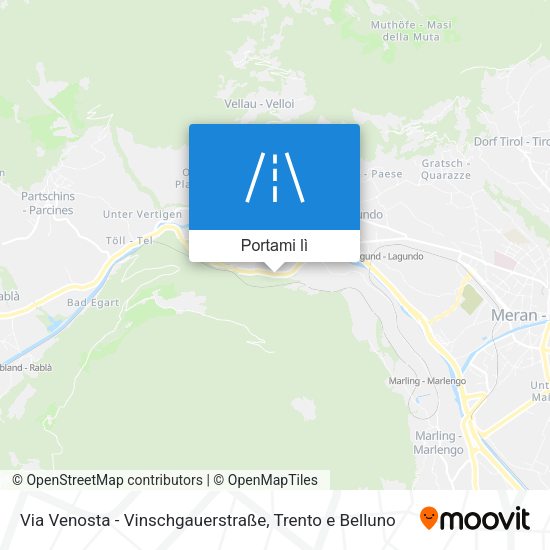 Mappa Via Venosta - Vinschgauerstraße