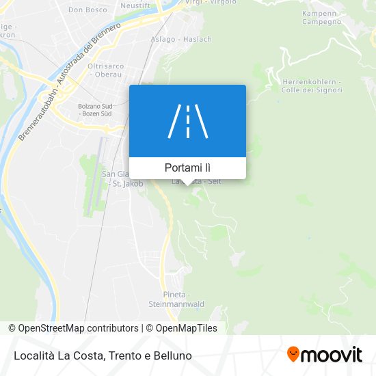 Mappa Località La Costa