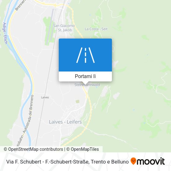 Mappa Via F. Schubert - F.-Schubert-Straße
