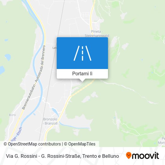 Mappa Via G. Rossini - G. Rossini-Straße