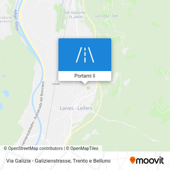 Mappa Via Galizia - Galizienstrasse