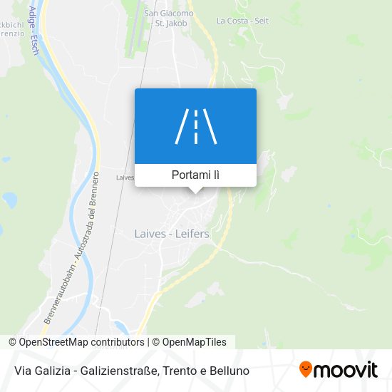 Mappa Via Galizia - Galizienstraße