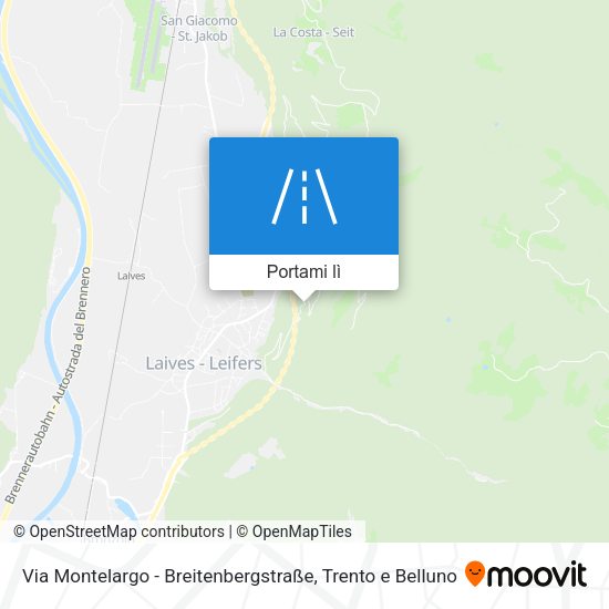 Mappa Via Montelargo - Breitenbergstraße
