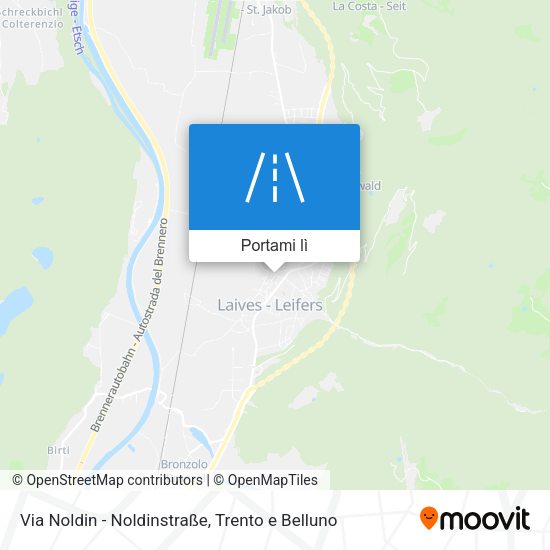 Mappa Via Noldin - Noldinstraße