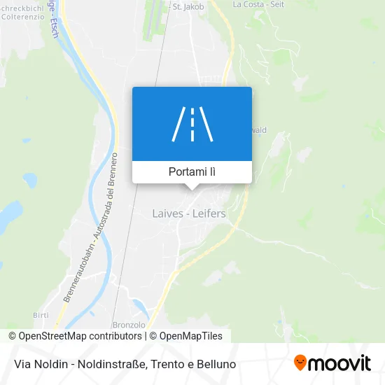 Mappa Via Noldin - Noldinstraße