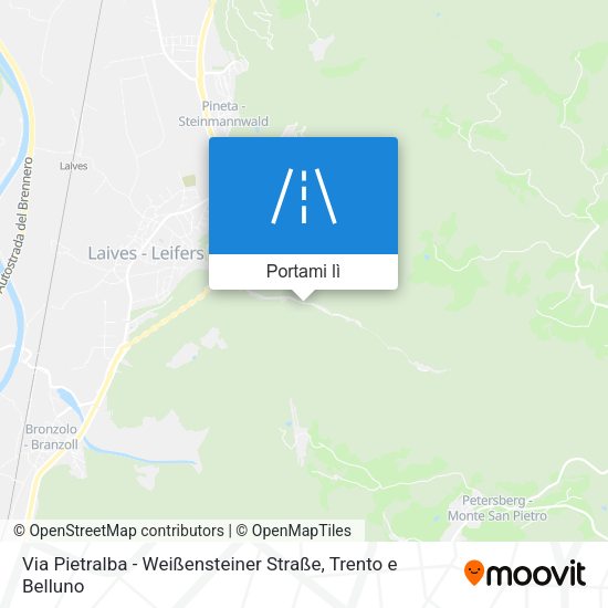 Mappa Via Pietralba - Weißensteiner Straße