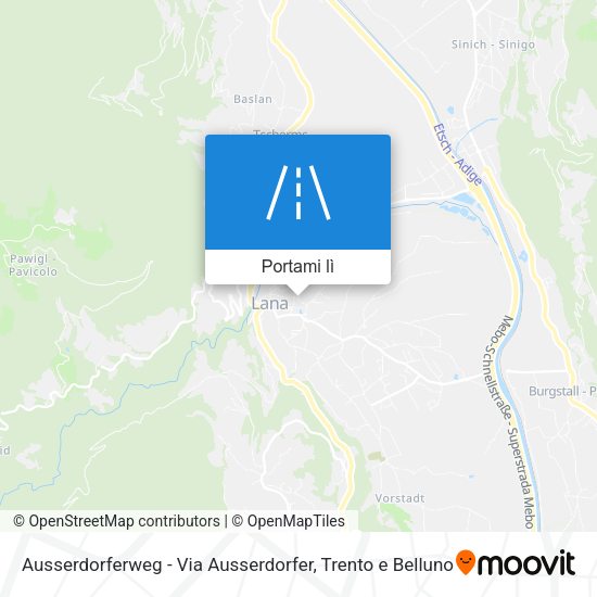 Mappa Ausserdorferweg - Via Ausserdorfer