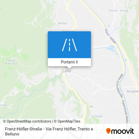 Mappa Franz-Höfler-Straße - Via Franz Höfler
