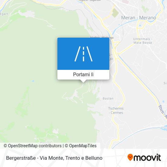 Mappa Bergerstraße - Via Monte