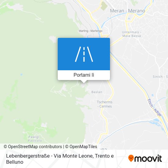 Mappa Lebenbergerstraße - Via Monte Leone