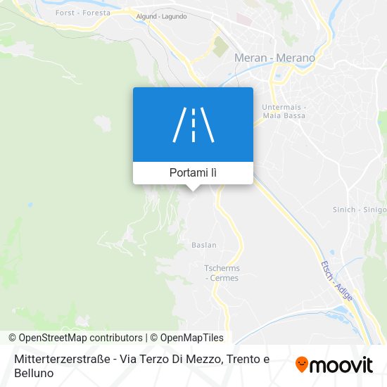 Mappa Mitterterzerstraße - Via Terzo Di Mezzo