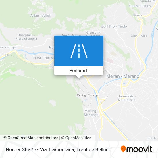 Mappa Nörder Straße - Via Tramontana