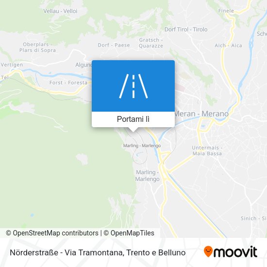 Mappa Nörderstraße - Via Tramontana