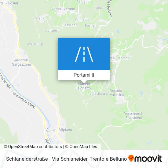 Mappa Schlaneiderstraße - Via Schlaneider
