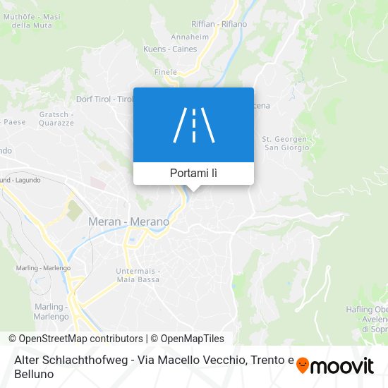 Mappa Alter Schlachthofweg - Via Macello Vecchio