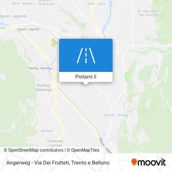 Mappa Angerweg - Via Dei Frutteti