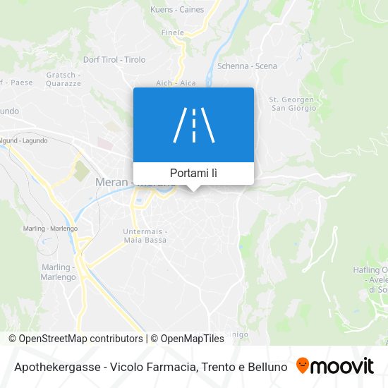 Mappa Apothekergasse - Vicolo Farmacia