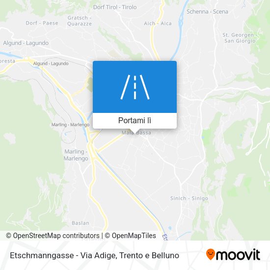 Mappa Etschmanngasse - Via Adige