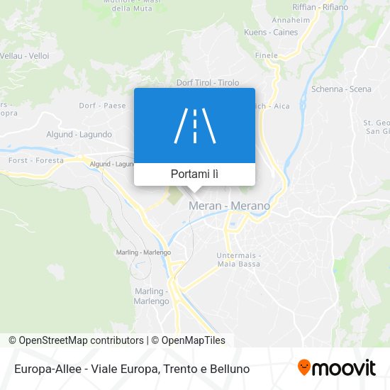 Mappa Europa-Allee - Viale Europa