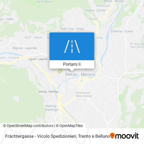 Mappa Frächtergasse - Vicolo Spedizionieri