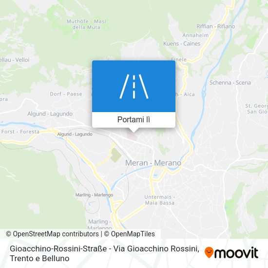 Mappa Gioacchino-Rossini-Straße - Via Gioacchino Rossini