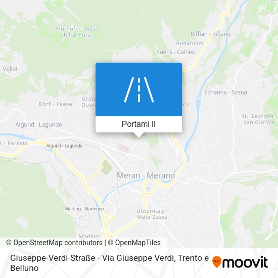 Mappa Giuseppe-Verdi-Straße - Via Giuseppe Verdi