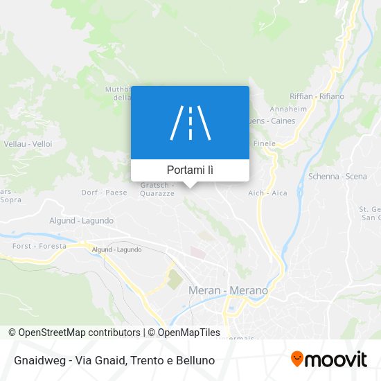 Mappa Gnaidweg - Via Gnaid