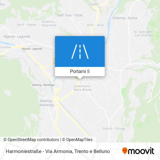 Mappa Harmoniestraße - Via Armonia