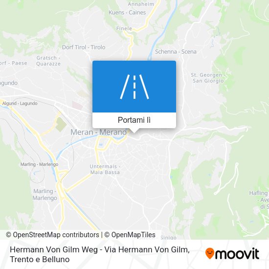 Mappa Hermann Von Gilm Weg - Via Hermann Von Gilm