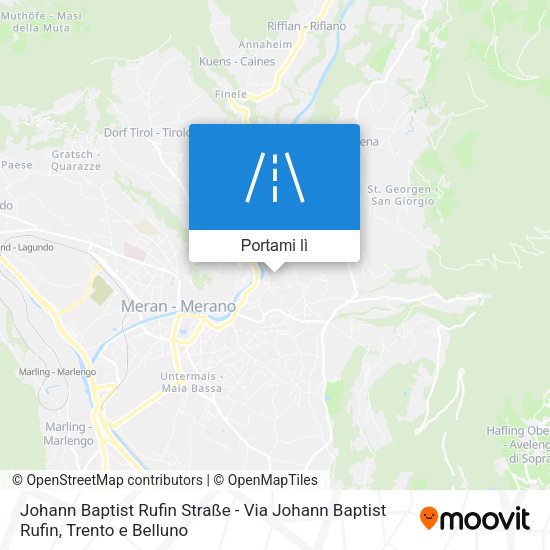 Mappa Johann Baptist Rufin Straße - Via Johann Baptist Rufin