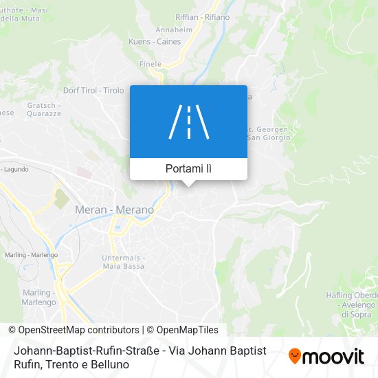 Mappa Johann-Baptist-Rufin-Straße - Via Johann Baptist Rufin