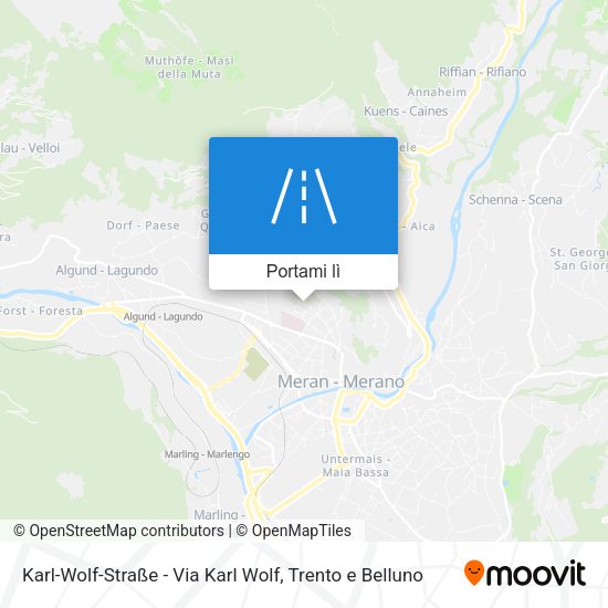 Mappa Karl-Wolf-Straße - Via Karl Wolf