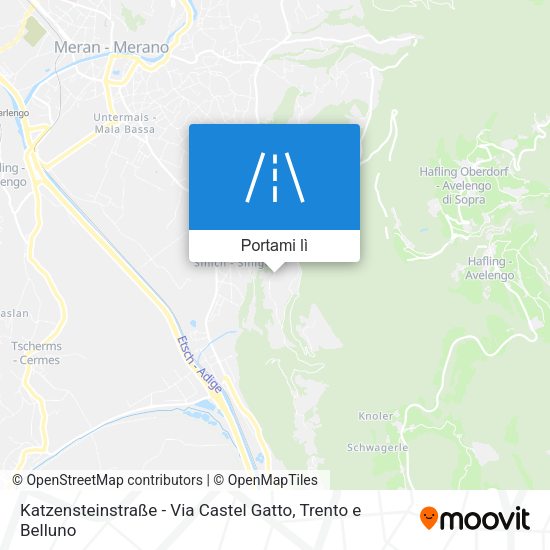 Mappa Katzensteinstraße - Via Castel Gatto