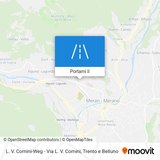 Mappa L. V. Comini-Weg - Via L. V. Comini