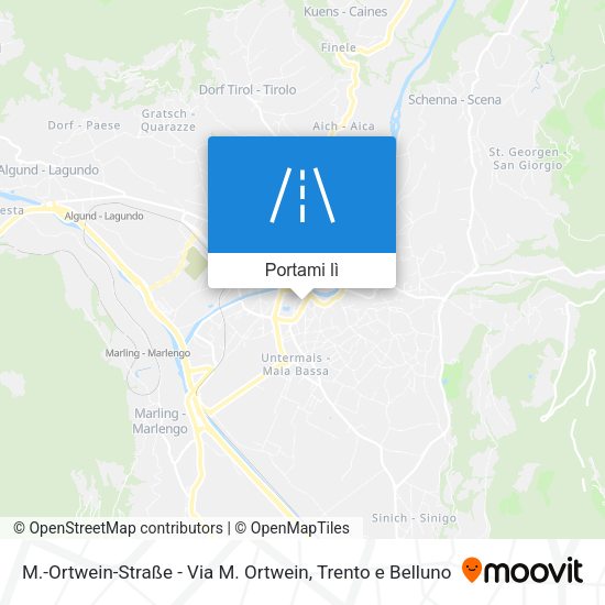 Mappa M.-Ortwein-Straße - Via M. Ortwein