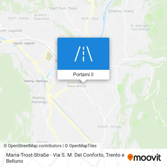 Mappa Maria-Trost-Straße - Via S. M. Del Conforto