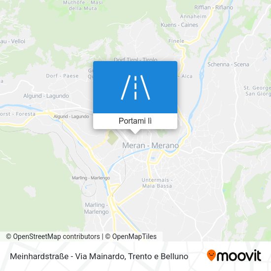 Mappa Meinhardstraße - Via Mainardo