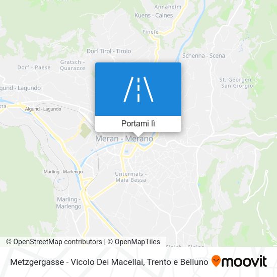 Mappa Metzgergasse - Vicolo Dei Macellai