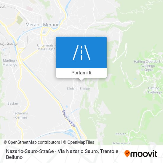 Mappa Nazario-Sauro-Straße - Via Nazario Sauro