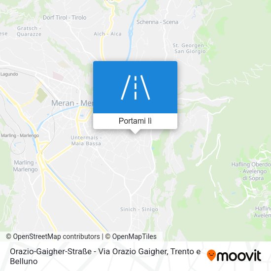 Mappa Orazio-Gaigher-Straße - Via Orazio Gaigher
