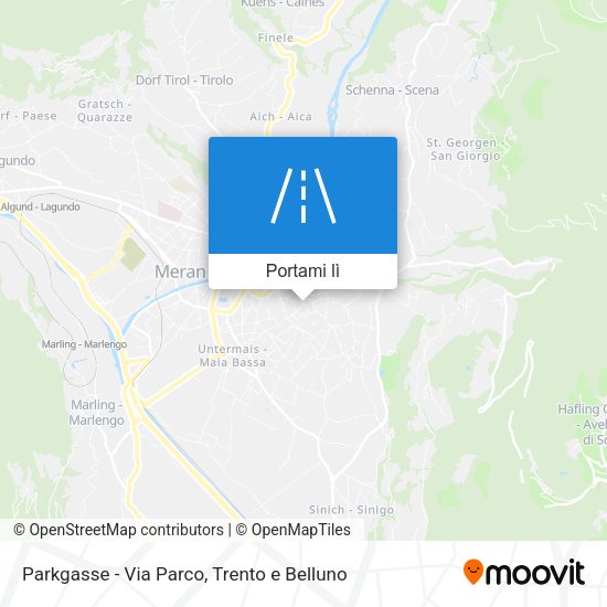 Mappa Parkgasse - Via Parco