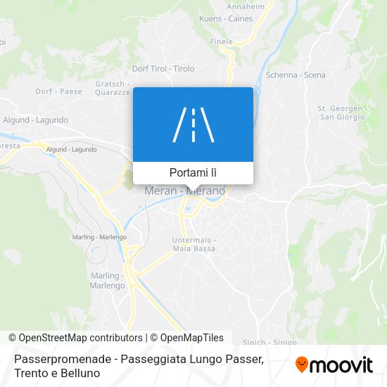 Mappa Passerpromenade - Passeggiata Lungo Passer