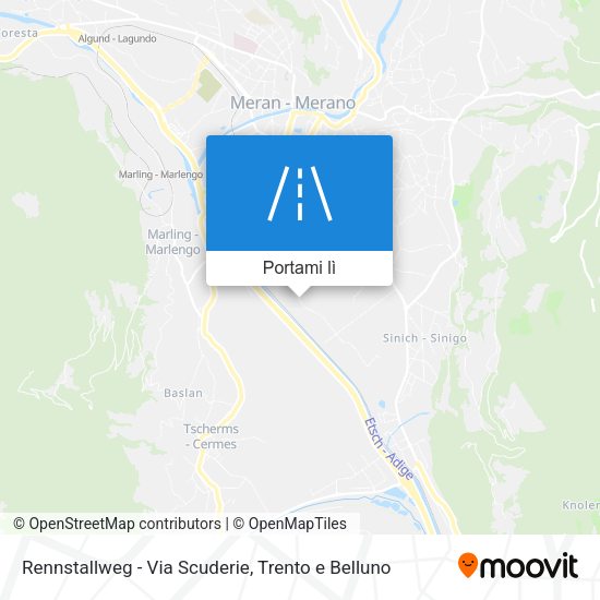 Mappa Rennstallweg - Via Scuderie