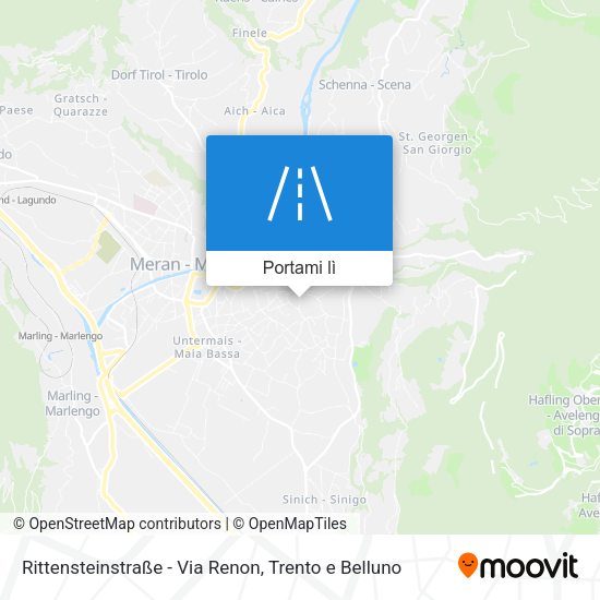 Mappa Rittensteinstraße - Via Renon