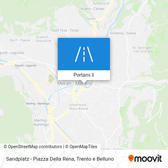 Mappa Sandplatz - Piazza Della Rena