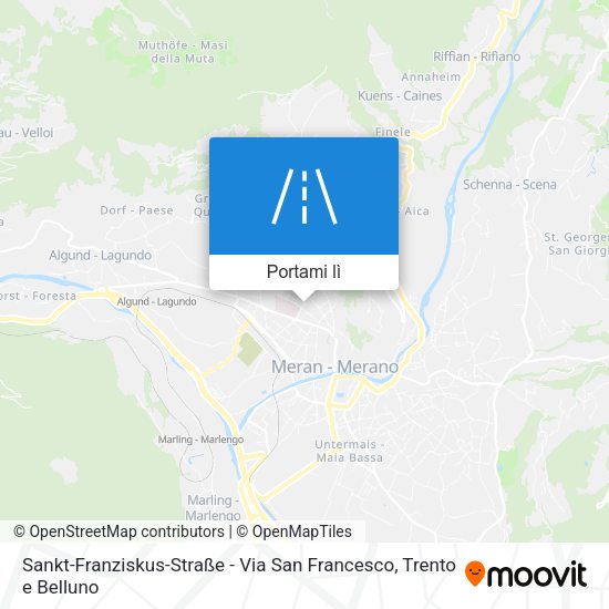 Mappa Sankt-Franziskus-Straße - Via San Francesco