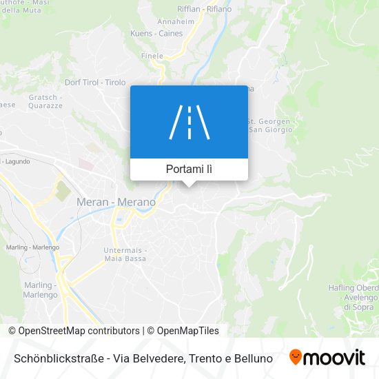 Mappa Schönblickstraße - Via Belvedere