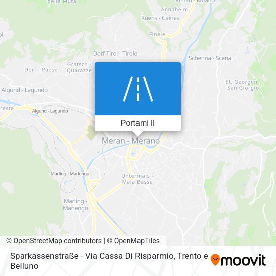 Mappa Sparkassenstraße - Via Cassa Di Risparmio