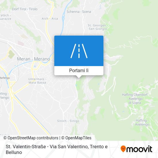 Mappa St. Valentin-Straße - Via San Valentino