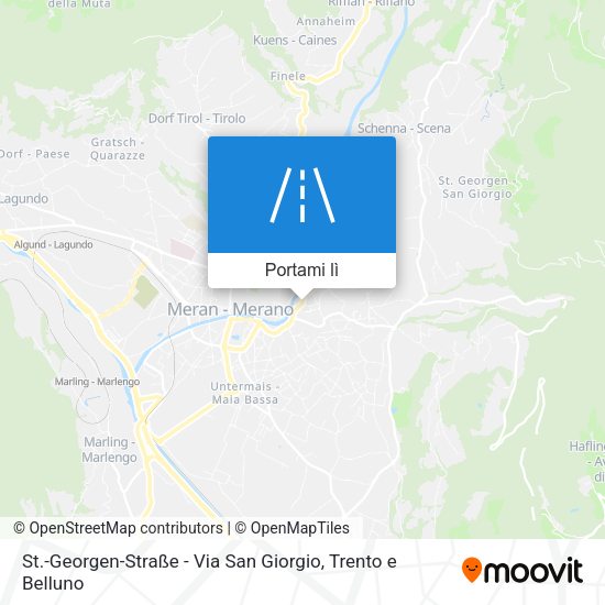 Mappa St.-Georgen-Straße - Via San Giorgio